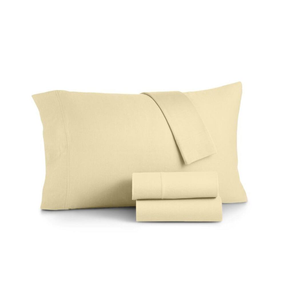 Sanders Microfiber 4-Piece Queen Wheat Sheet Set